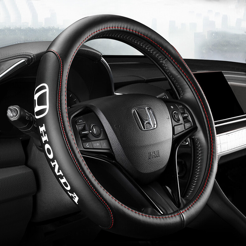 Vỏ bọc vô lăng bằng da thật phù hợp với tất cả các loại xe honda kèm kim bọc vô lăng ô tô