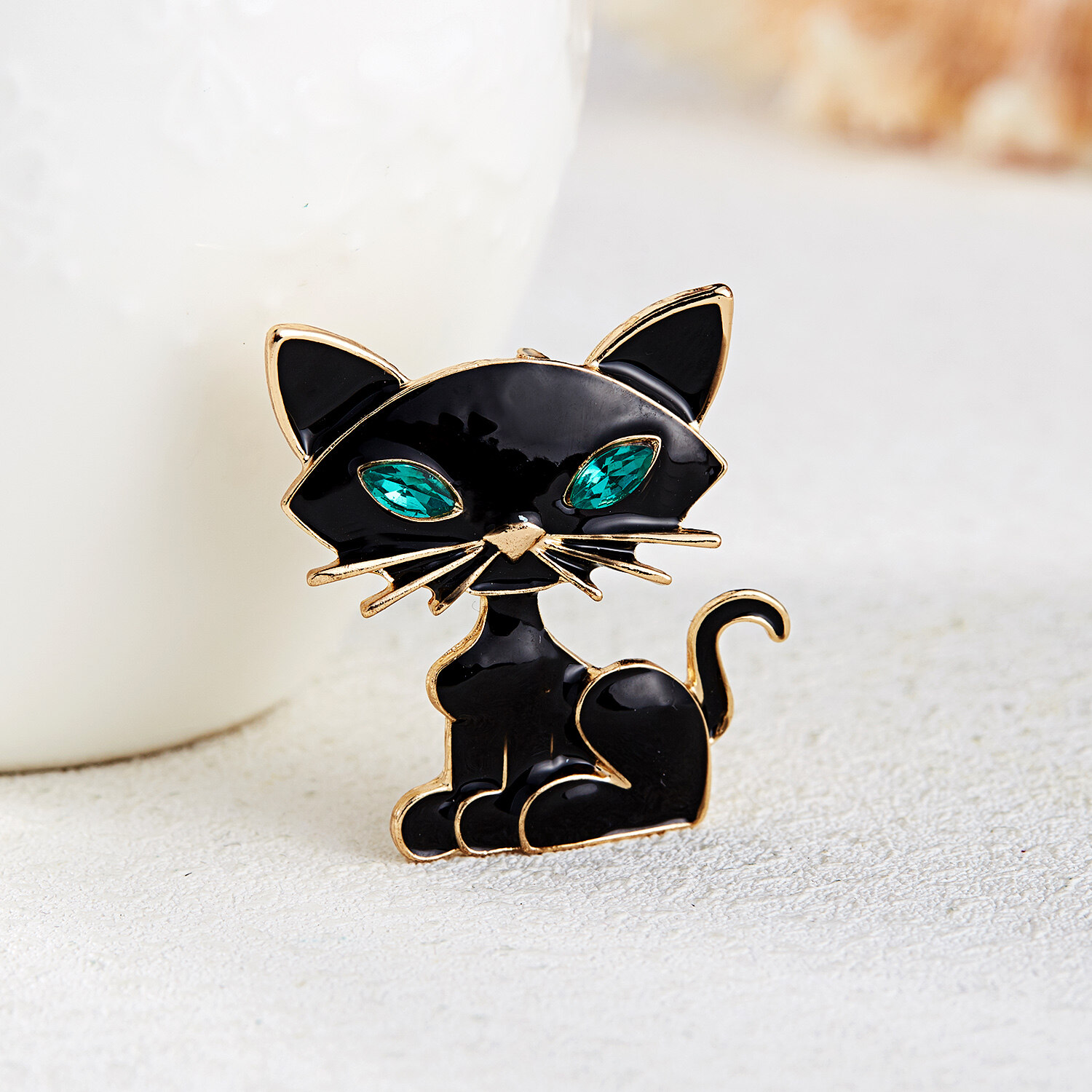 Đen Sexy Cát Trâm Cài Đối Với Phụ Nữ Charm Trâm Cài Đồ Trang Sức Outerie Trâm Cài Dễ Thương Animal Trâm Cài Thanh Lịch Nữ Trang Sức Tốt Quà Tặng