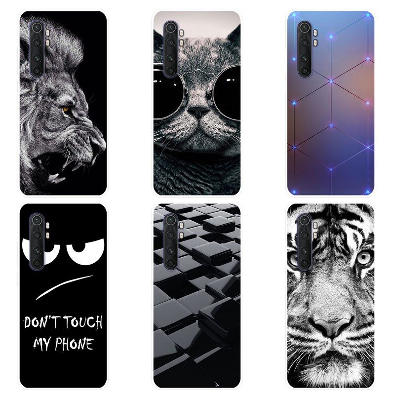 Ốp cho xiaomi mi note 10 lite ốp tpu mềm xiaomi mi note 10 lite 10 lite ốp điện thoại hoạt hình silicon
