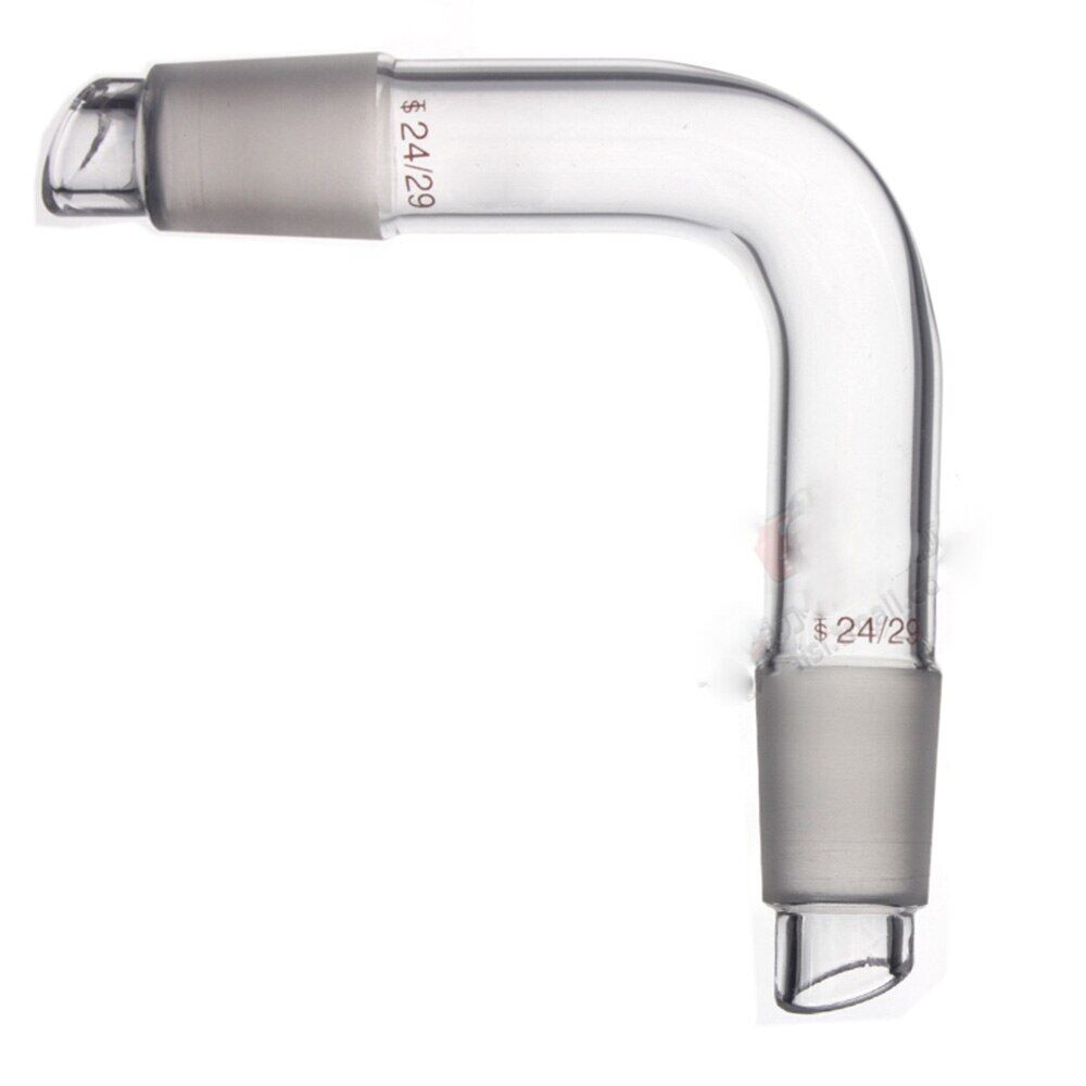 【Worth-Buy】 Bộ chuyển đổi chưng cất thủy tinh đầu chưng cất 90 Độ uốn cong Miệng tiêu chuẩn. 24/29 Miệng tiêu chuẩn được sử dụng cho Đơn vị chưng cất