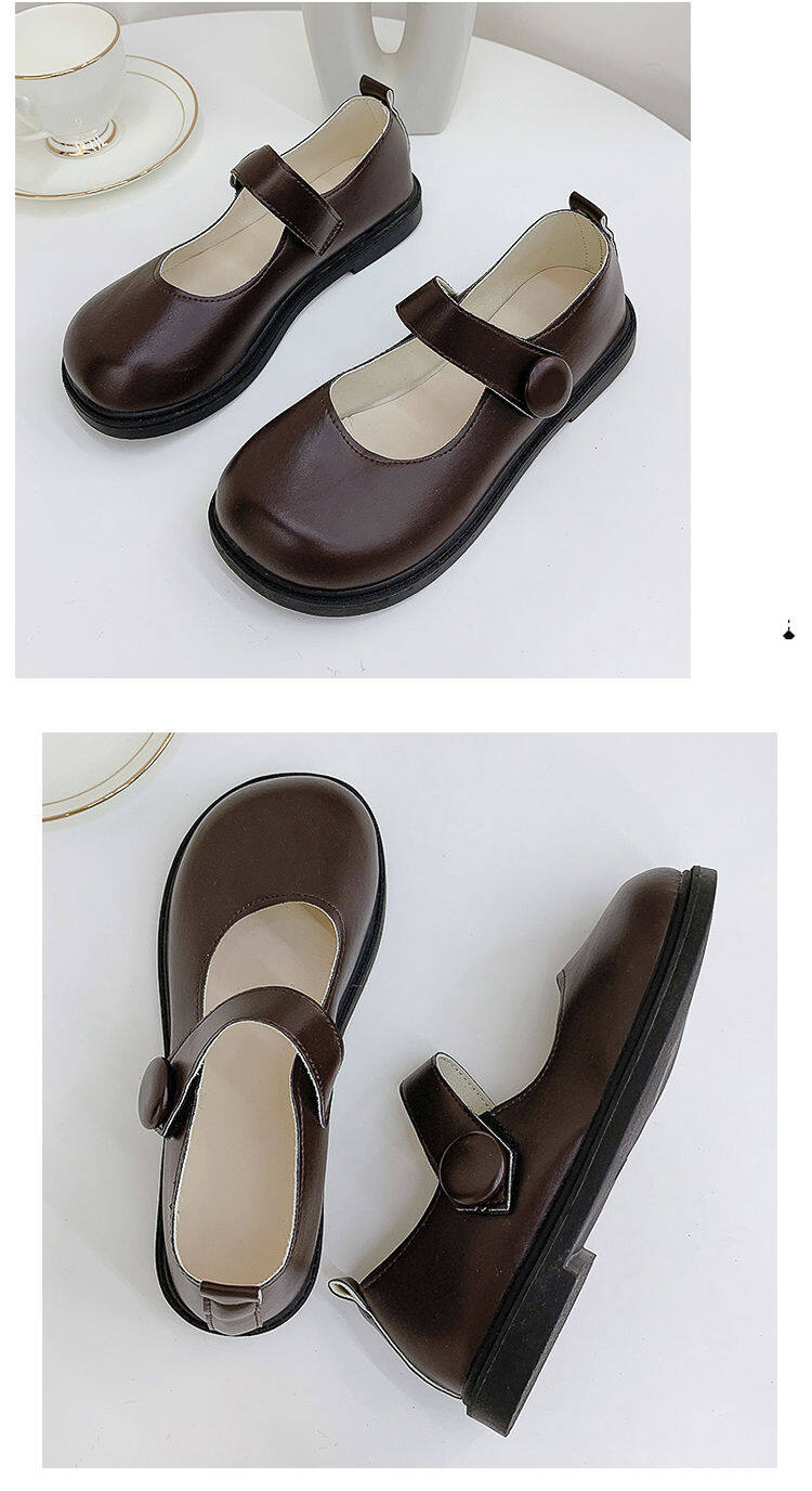 Small leather shoes female students Korean version of the wild retro Japanese round head soft girl cute 2020 spring and autumn new Mary Jane jk