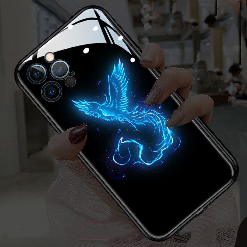 Nesae✇❧❦phoenix call ốp lưng điện thoại nhẹ cho xiaomi redmi note 9 pro 10 8 7 pro 8t mi 11 ultra mi 11 pro mi 11 lite sản phẩm di động dạ quang