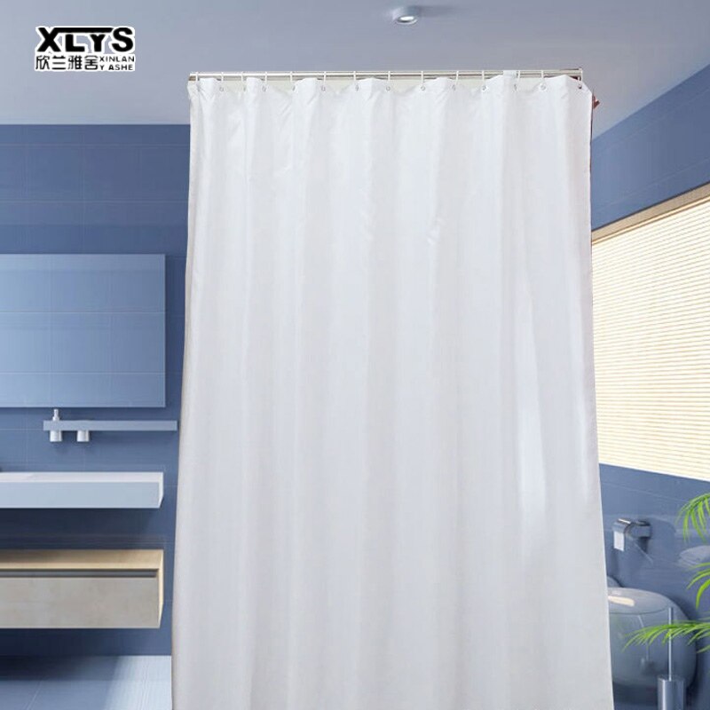 XINLANYASHE Rèm cửa phòng tắm rèm tắm Rèm tắm màu trắng tinh khiết Rèm tắm bằng polyester không thấm nước Rèm phòng tắm không thấm nước Treo Rèm tắm không thấm nước