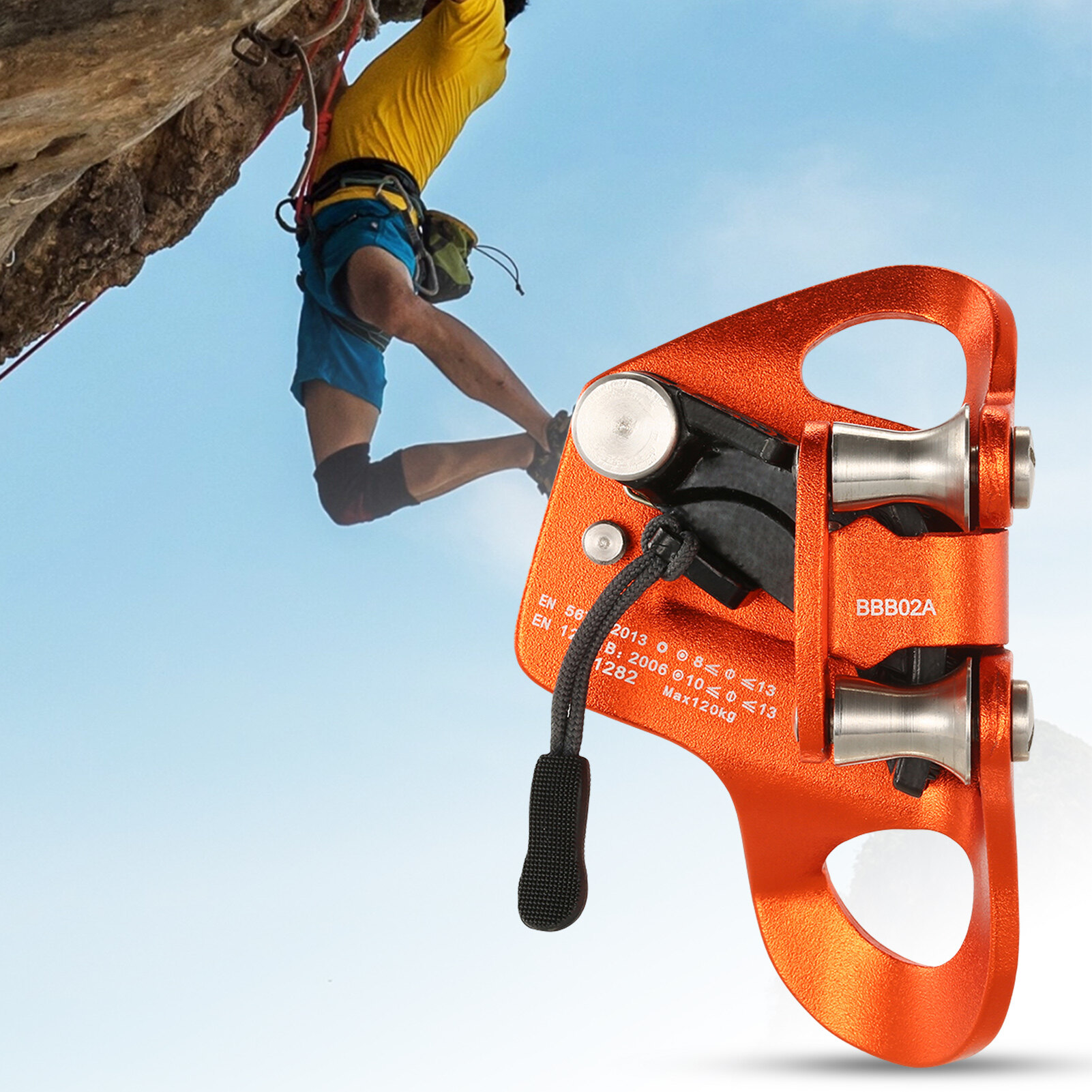 Bensi Climbing Hand Ascender Professional Non-slip Safe Catch