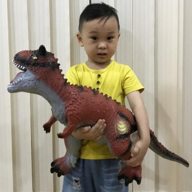 โมเดลไดโนเสาร์พลาสติก84ซม.,โมเดลของเล่นสำหรับเด็กไทรันนอซอรัสเร็กซ์แรปเตอร์ไดโนเสาร์ในสวนโลกของเล่นแบบโต้ตอบสำหรับเด็ก