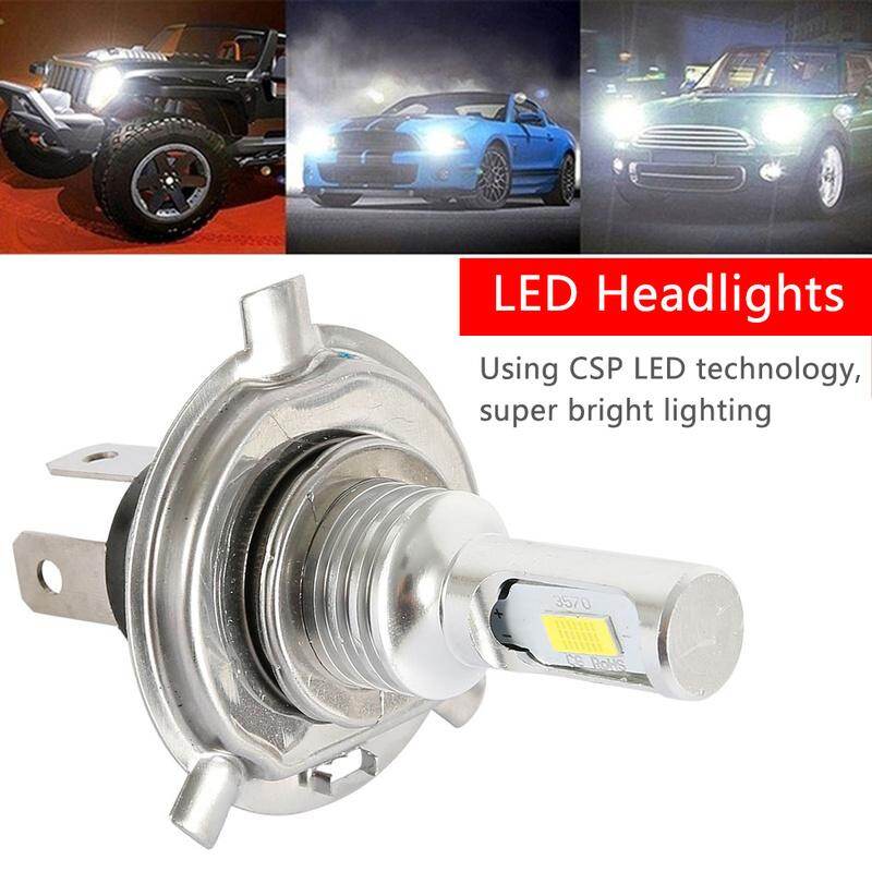 Hi-lo 2 bóng đèn pha halogen canbus 12v h4 bóng đèn pha xe hơi led cob đèn pha màu trắng xenon siêu trắng 3570 80w 6000k cho xe hơi, halogen canbus 12v