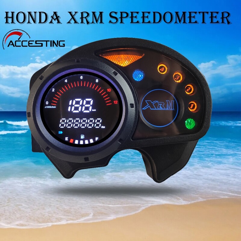 2023 New Digital Motorcycle Speedometer Odometer Instrument Composition for XRM110 RS125 TRINITY Honda XRM 125M ราคา 1,196 บาท*ส่งฟรี