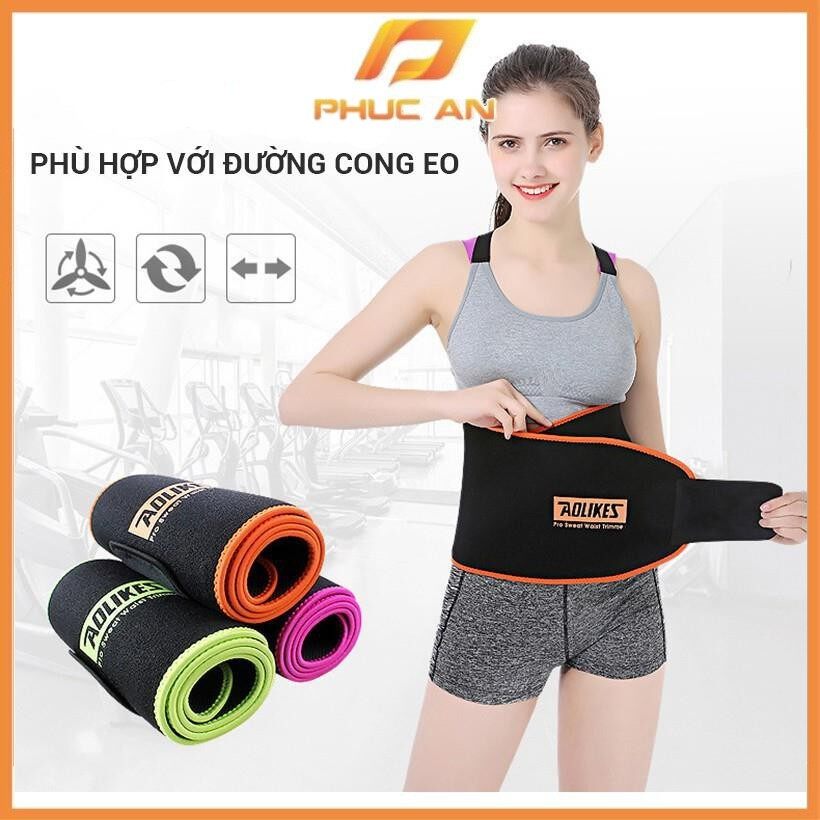 Đai cuốn nóng giảm mỡ bụng, tập gym, yoga aolikes al7980