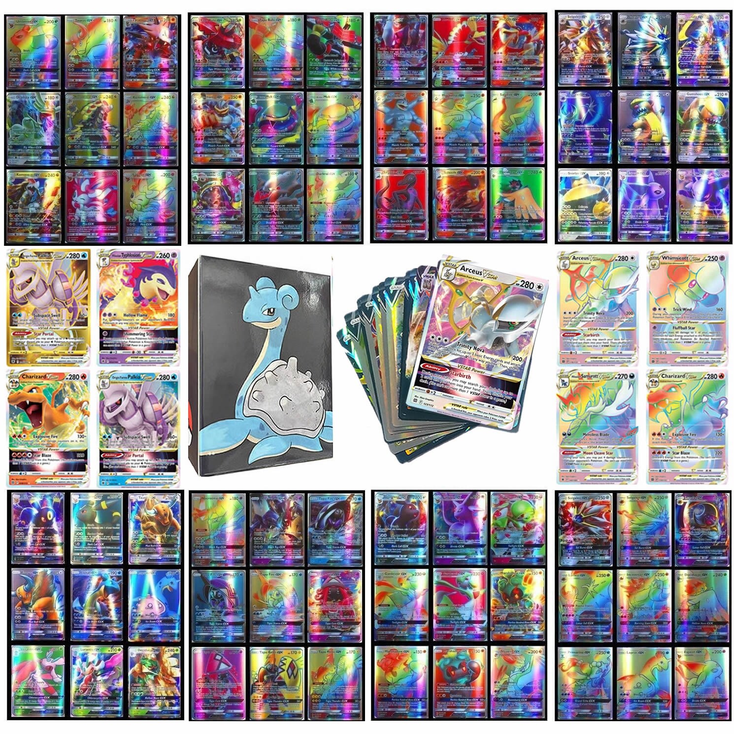 hot 100pcs Pokemon Vstar English Series V VMAX GX MEGA EX Cards Pokémon
