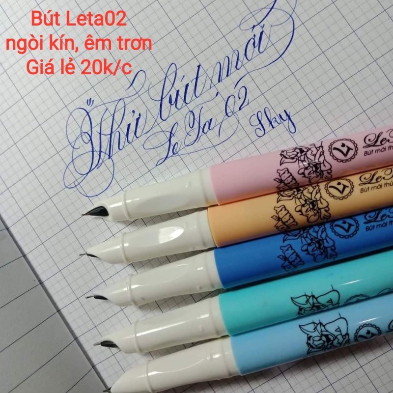 Bút LeTa 02 (ngòi kín, mài thanh đậm nhẹ)