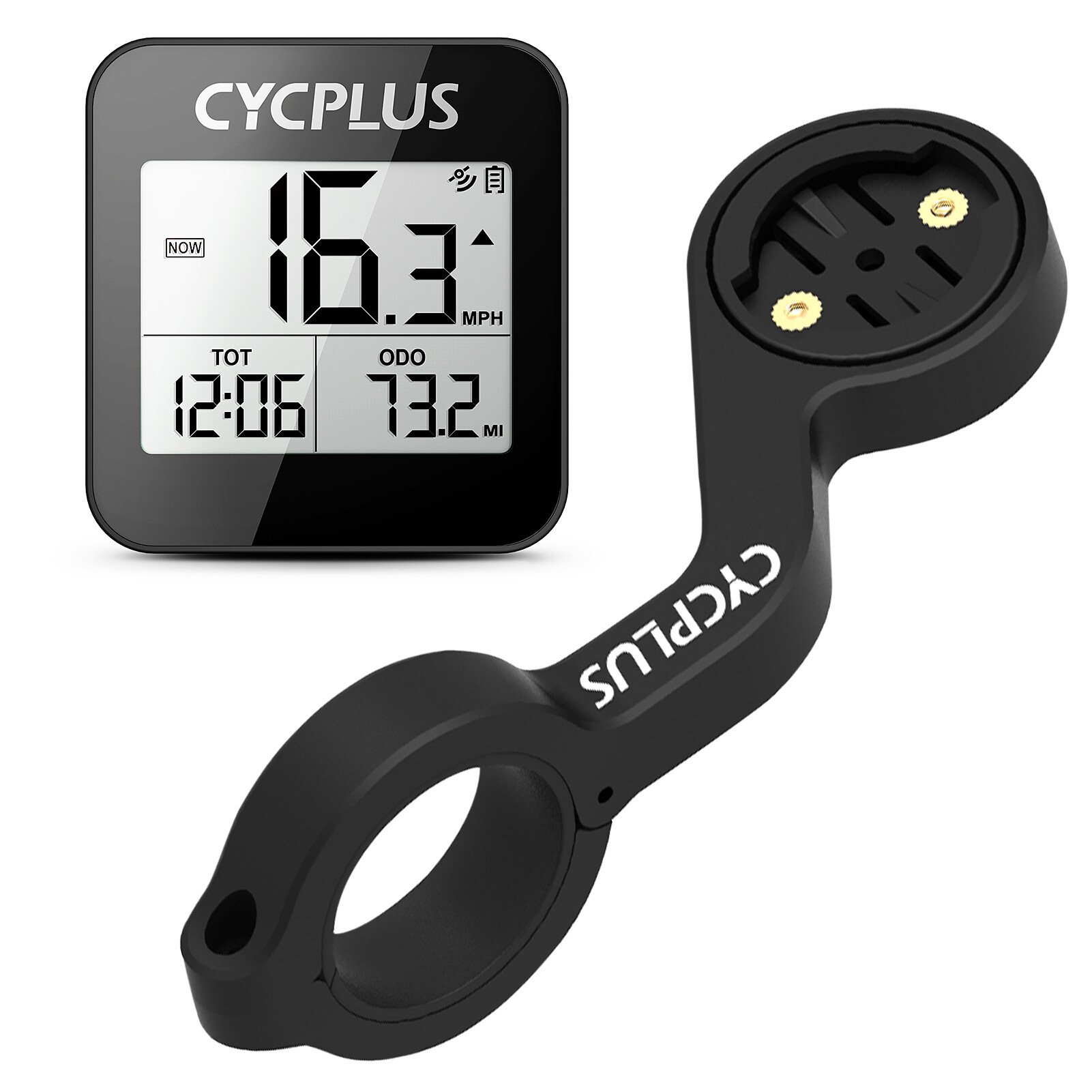 Máy tính xe đạp gps không dây có giá đỡ đồng hồ tốc độ xe đạp chống nước ipx6 phụ kiện xe đạp
