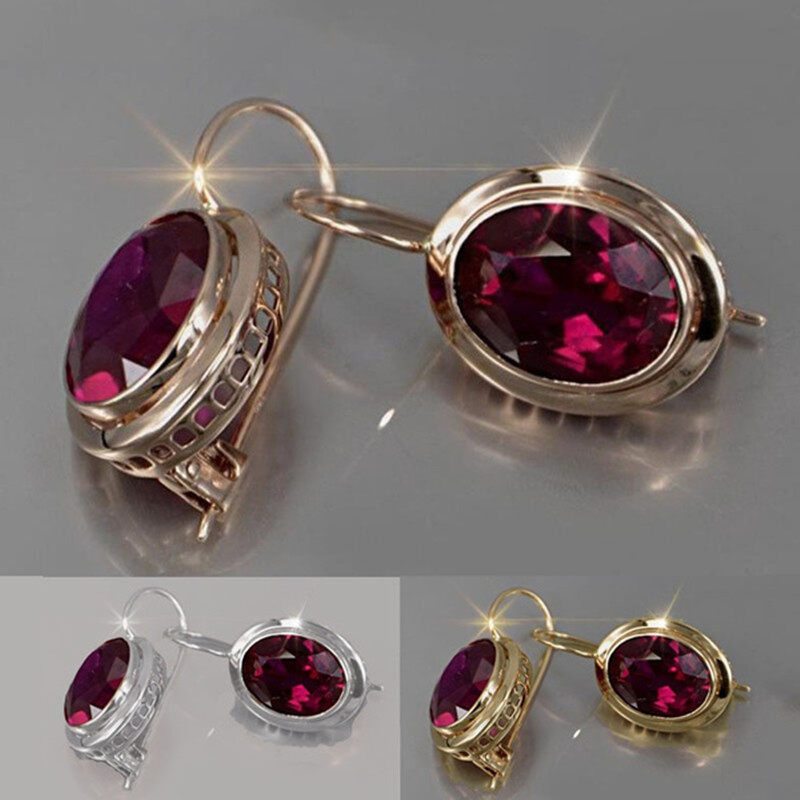 Bông tai nữ tính khí sáng tạo bằng kim loại zircon pha lê mới