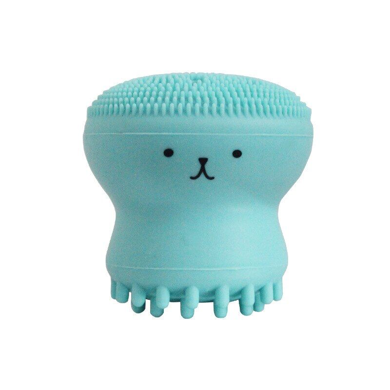 Small Octopus Facial Cleaning Brush Softy Silicone Material Easy to Hold Massages Your Face Reduce Dead Skin Acne Dropshipping