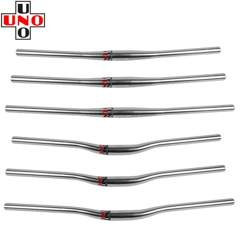 UNO Sliver Tay Lái Xe Đạp Leo Núi Riser Phẳng Bar Nâng Tay Lái Xe Đạp Thẳng Tăng Nuốt Hình Đi Xe Đạp Bộ Phận MTB 31.8x640-680-760Mm