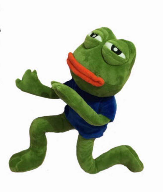 pepe frog plush toy