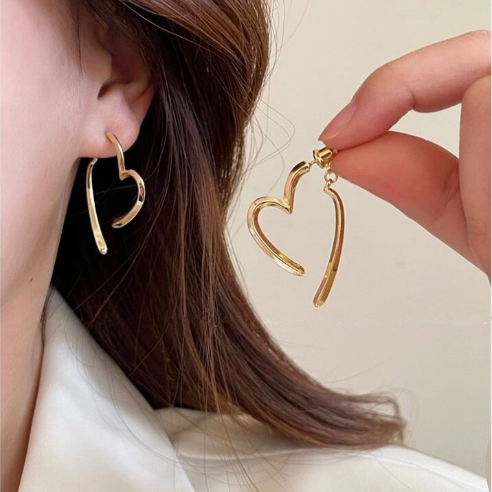 Greek/Egyptian/Thailand Goddess Long Gold Pointed Drop Dangling Earrings  (boho/big/geometric/spike)