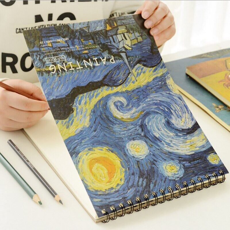 A4 330G Sketchbook For Drawing Professional Watercolor Painting Notebook