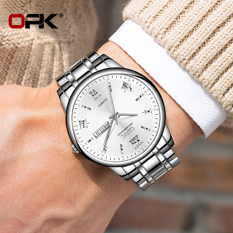 Người Đàn Ông Món Quà-Opk Relo Cho Nam Giảm Giá 2021 Chống Nước Chính Hãng, Gshock Đồng Hồ Thạch Anh Thường Ngày Bằng Thép Không Gỉ Thời Trang, Lịch Màn Hình Sáng