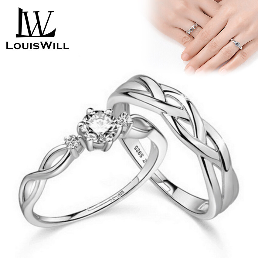 Eternal Love Simple 925 Sterling Silver Couple Rings - Find U Rings®  Philippines