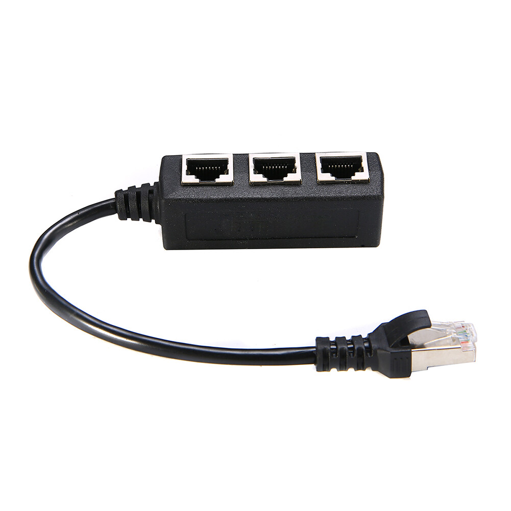 Bộ chia cáp ethernet rj45 1 cổng đực thành 3 cổng cái mở rộng mạng lan