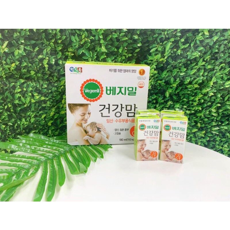 Sữa bầu vegemil xách 16 hộp 190ml