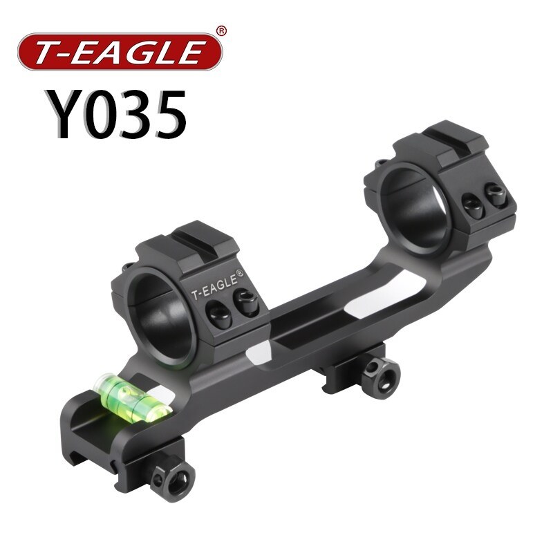 [HOT IIJKKLBMW 688] Soportes de mira de caza de Rifle táctico soporte de mira de pistola de aire de tubo de 30mm y 254mm anillos integrales con nivel de burbuja