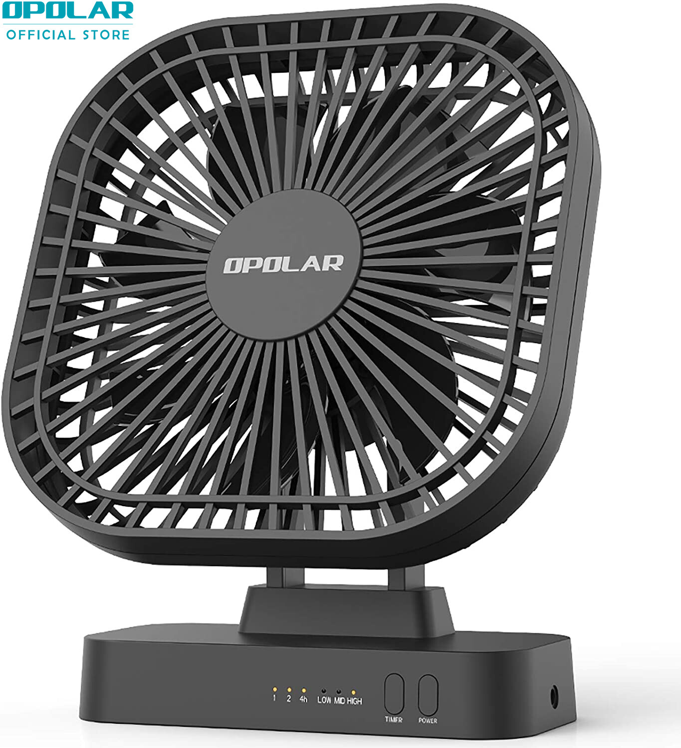 Quạt Hoạt Động Bằng Pin AA, Quạt Bàn Di Động Chạy Bằng Pin, Thiết Kế 7 Cánh, Đầu Điều Chỉnh 90 Độ, Sử Dụng Trong Nhà Và Ngoài Trời