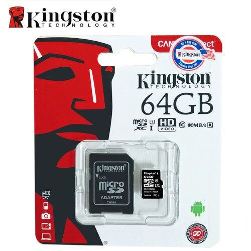 Thẻ Nhớ Micro SDHC Kingston 64GB Class 10 - Hàng BH 5 Năm