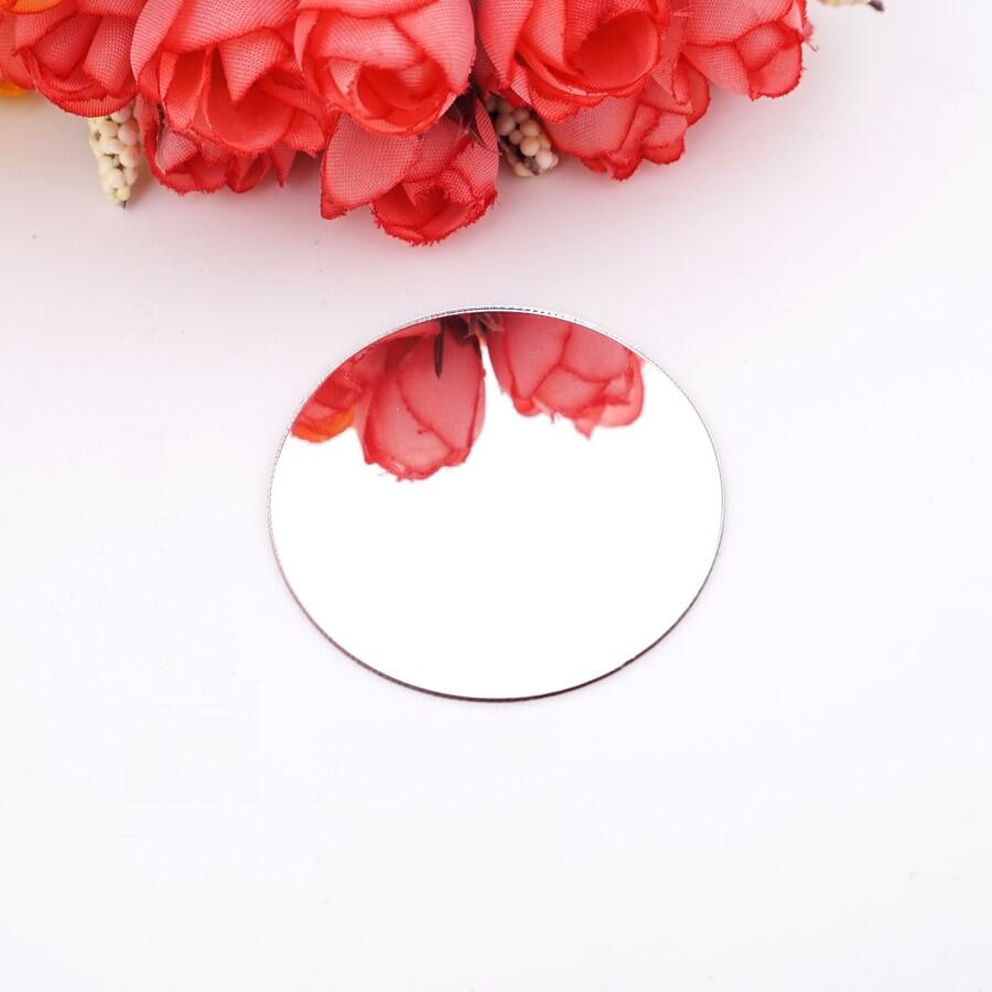 50 miếng dán gương tròn nhỏ miếng dán gương treo tường chấm acrylic 3d đồ trang trí đám cưới trang trí tiệc 3cm, 4cm, 5cm, 6cm