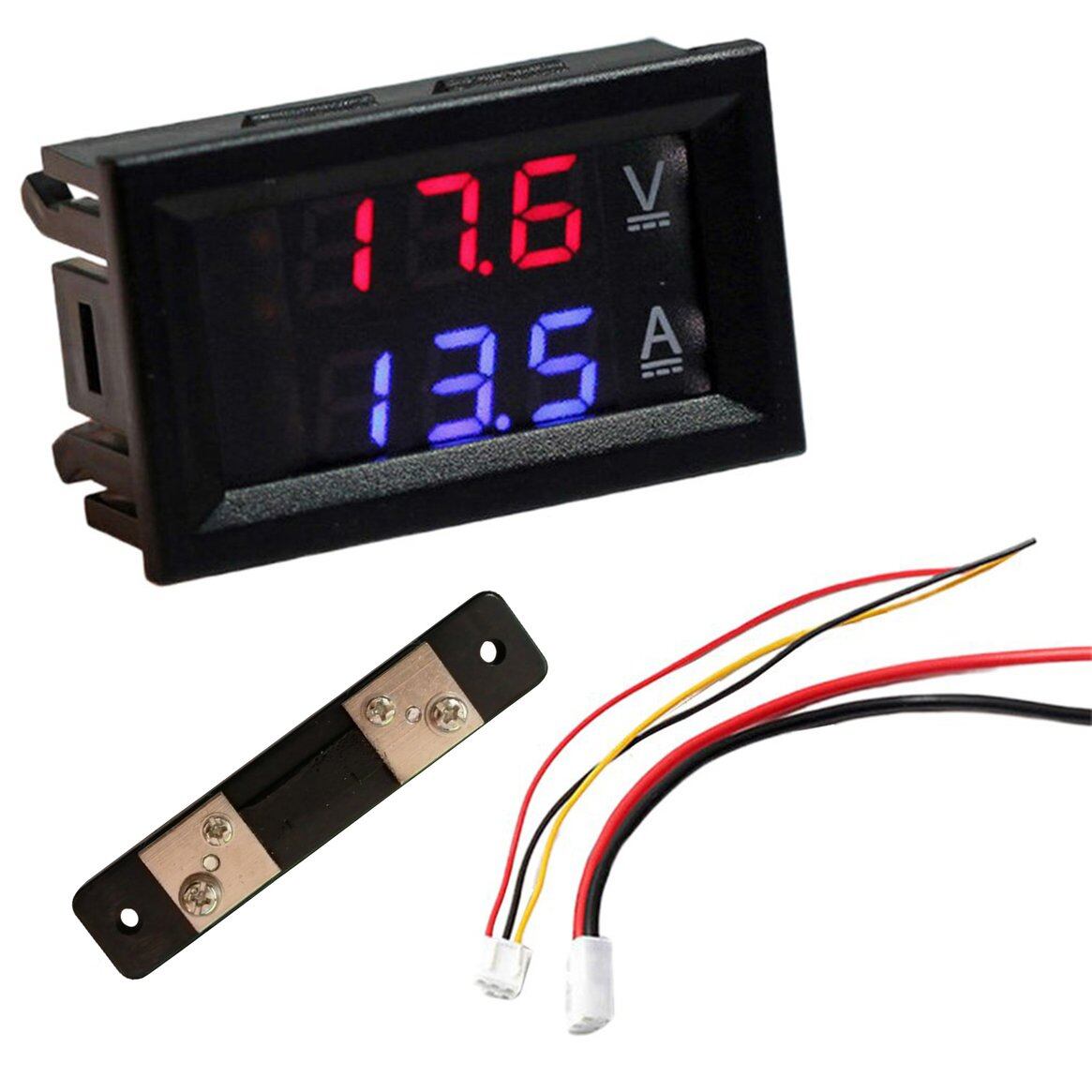 Giá Tốt Nhất Led Kỹ Thuật Số Đồng Hồ Đo Điện Ampe Kế Vôn Kế Dc 100V 10/50 / 100A Của Mỹ Ampe Kế