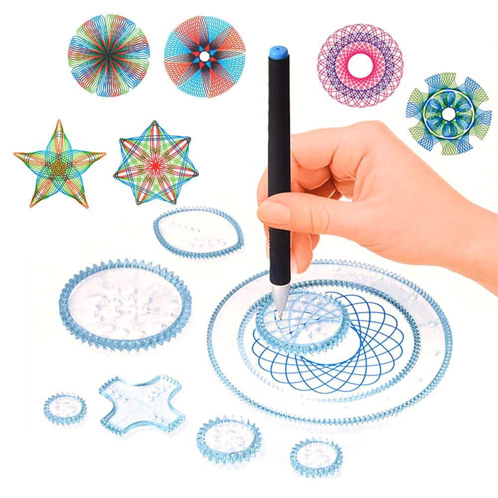 THƯỚC VẼ Mẫu Vẽ Thước Kẻ Triệu Thước Hoa Cho Trẻ Em Đồ Chơi Học Sinh Bé Trai Bé Gái