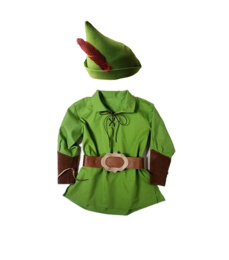 Child Peter Pan Costume Pretend Play Outfit Peter Pan Costume Elf Cosplay