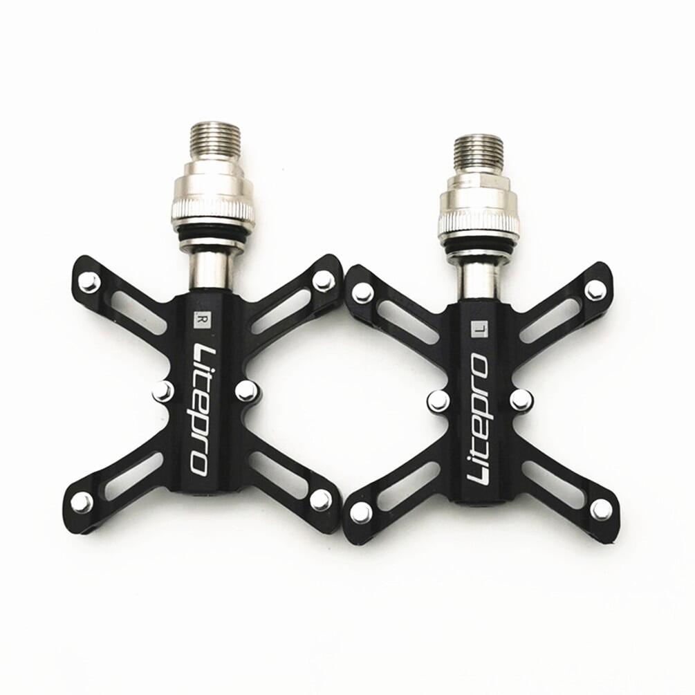 Litepro MTB Mountain Xe đạp phổ thông QR Pedal Sealed Bearing Butterfly Xe đạp gấp BMX Xe đạp gấp Hợ