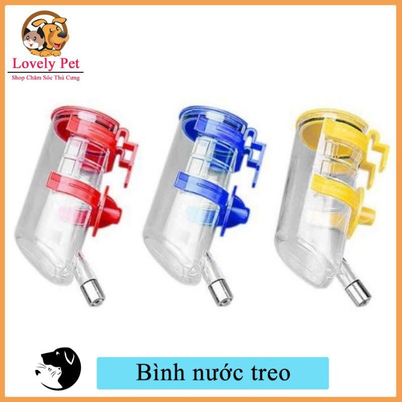 [HCM]Bình nước gắn chuồng cho mèo chó thú cưng tự động không dò - Loại 400ml - Bền