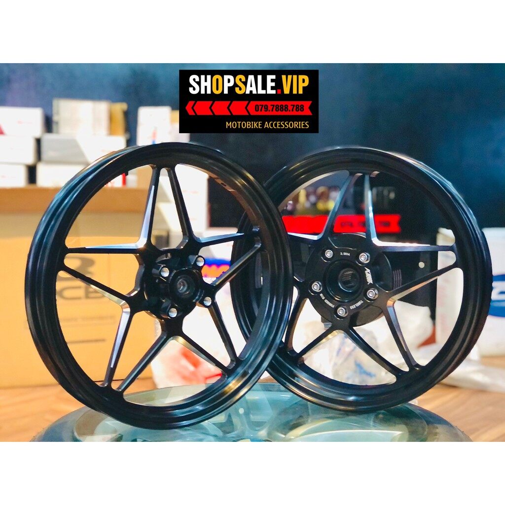 Mâm Cnc Kingspeed Ngôi Sao Cho Vario/Click (Màu Đen)