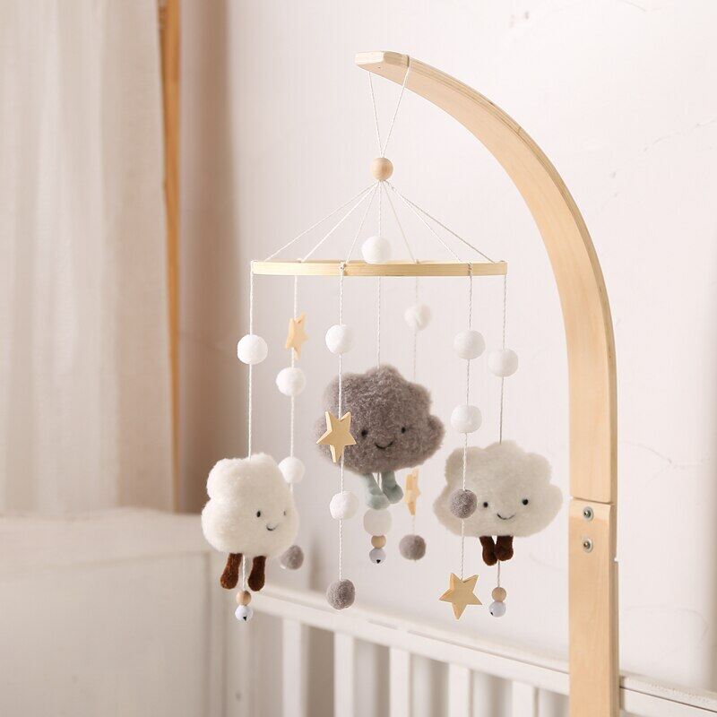 Bé Đám Mây Lắc Nôi Điện Thoại Di Động Đồ Chơi 0-12 Tháng Chuông Hộp Âm Nhạc Chuông Giường Sơ Sinh Toddler Lắc Carousel Cho Nhạc Món Quà Đồ Chơi