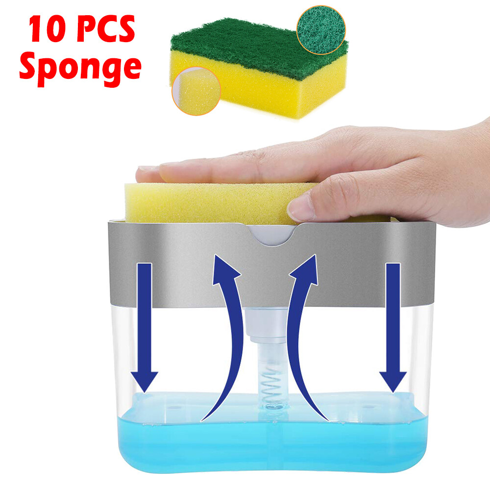 Yoholoo nhà bếp hộp đựng xà phòng bọt biển caddy rack 13 ounces bơm xà phòng bình đựng dung dịch bọt