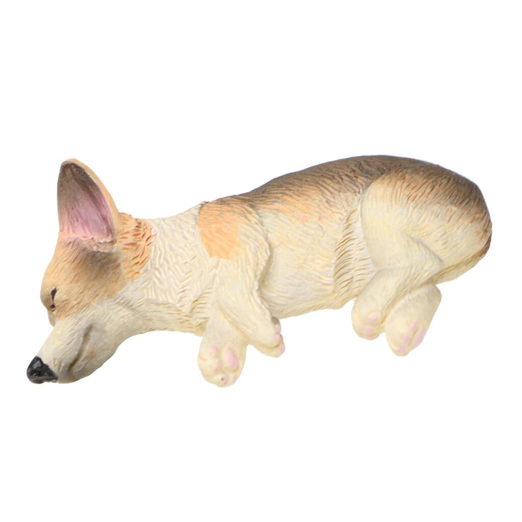 Various Miniature Lying Corgi Dog Ornament Flower Pot Figurine Terrarium Bonsai Home Garden Wedding Decor