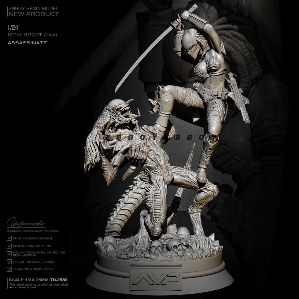 Visit our online shop 1/24 Resin Figure Model Kit Demons Woman Beauty