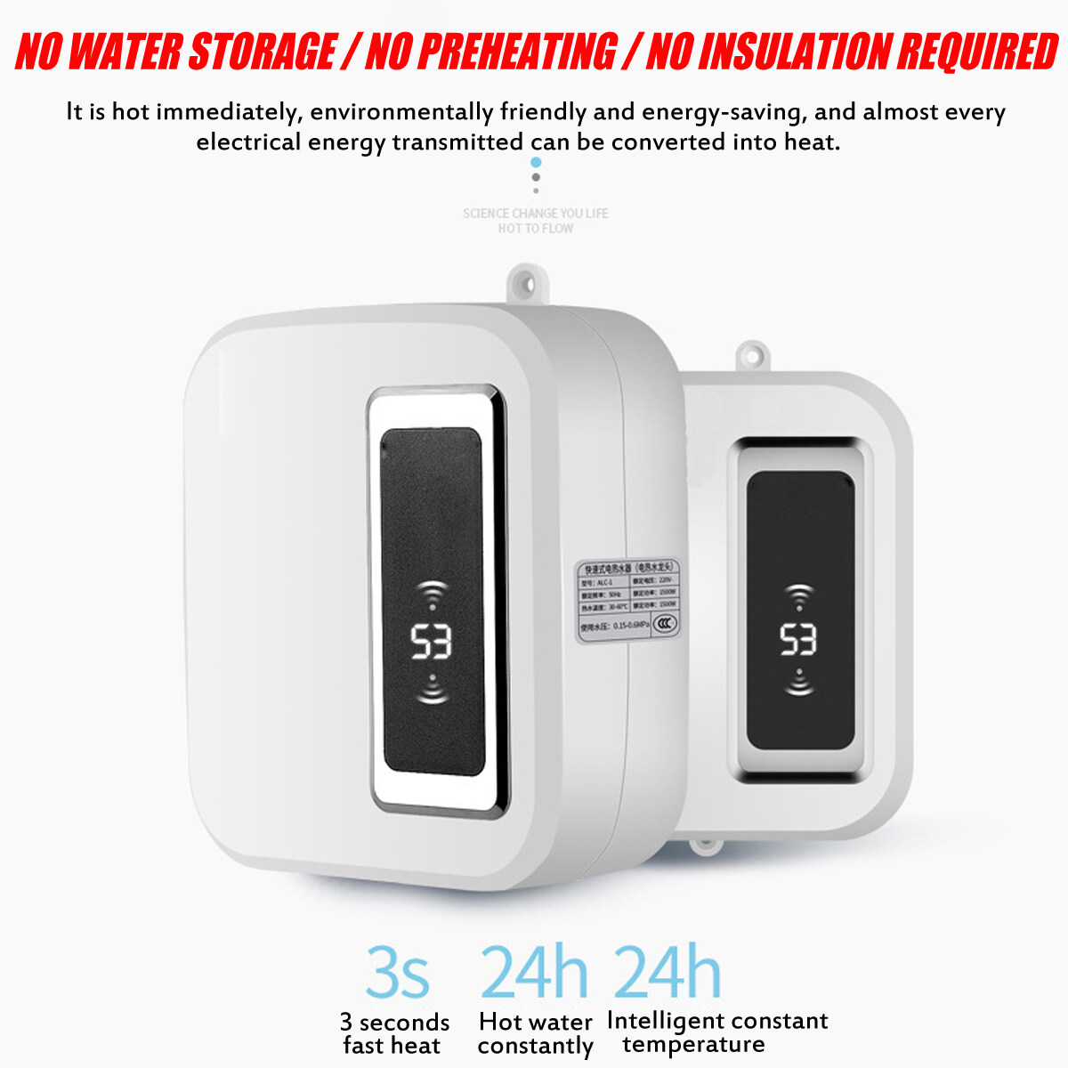 Generic 3500W 220V Electric Water Storage Hot Water Heater