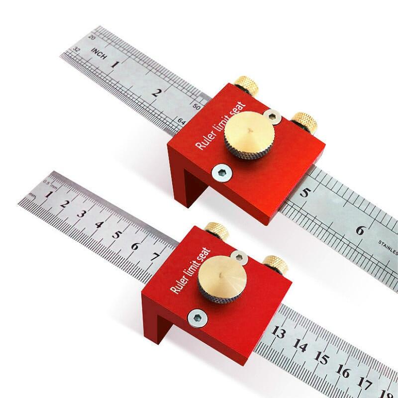 30cm/12 Inch Scribing Ruler 90 Degrees Scale Ruler Measuring Marking Gauge Woodworking Right Angle Ruler Carpenter Tools DIY