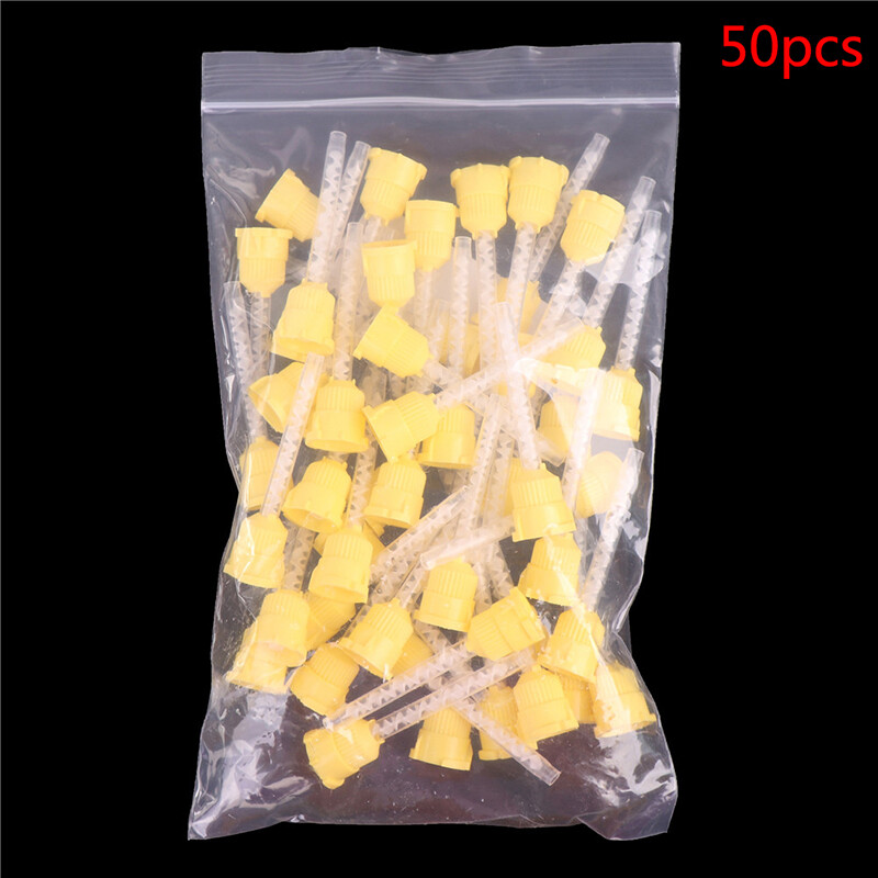 50 chiếc đầu trộn dùng một lần vận chuyển bằng cao su silicone vật liệu nha khoa