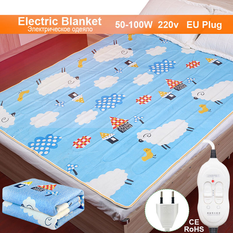 Chăn Điện Chăn Sưởi Điện Nhung Lông Dày Hơn 220V Chăn Nhiệt Chăn Điện Hai Lớp