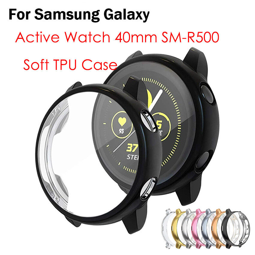 Tương Thích Cho Samsung Galaxy Đồng Hồ Hoạt Động 40 Mm Trường Hợp Ốp Viền Mềm Bằng Nhựa TPU Đầy Đủ Xung Quanh Miếng Bảo Vệ Màn Hình Galaxy Đồng Hồ Hoạt Động 40 Mm SM-R500