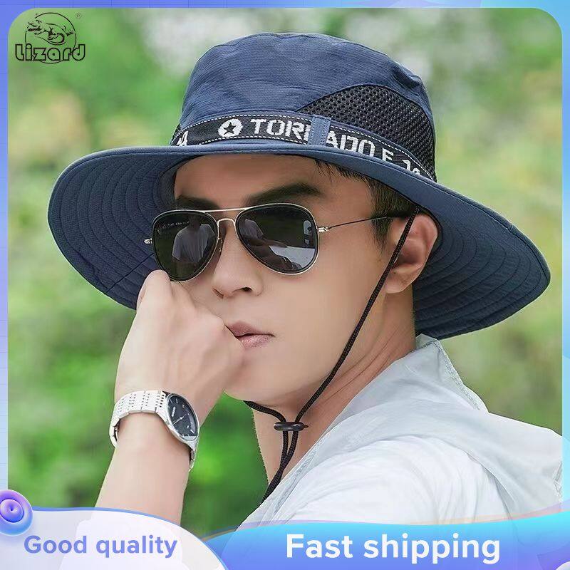 LIZARD Hats: Men's Sun Hats, Outdoor Sun Protection Fisherman Hats, Men's Mountaineering Fishing Sun Hats