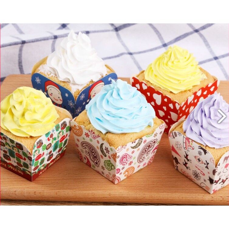 Khuôn bánh cupcake hình vuông chất lượng cao 100 cái