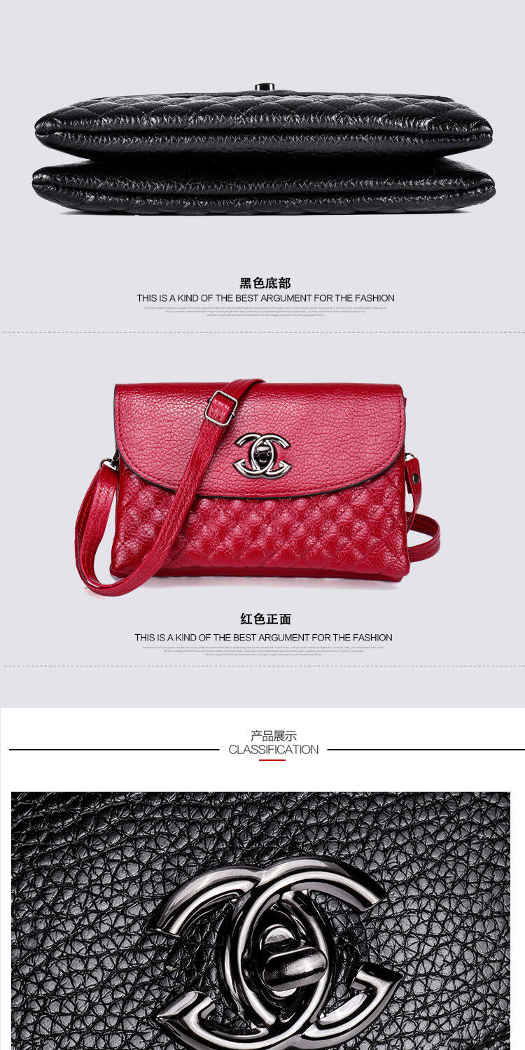 Women's Messenger Bags Shoulder Bags Women's Korean Messenger Bags Wild Casual Clutch Middle-aged Women's Bags