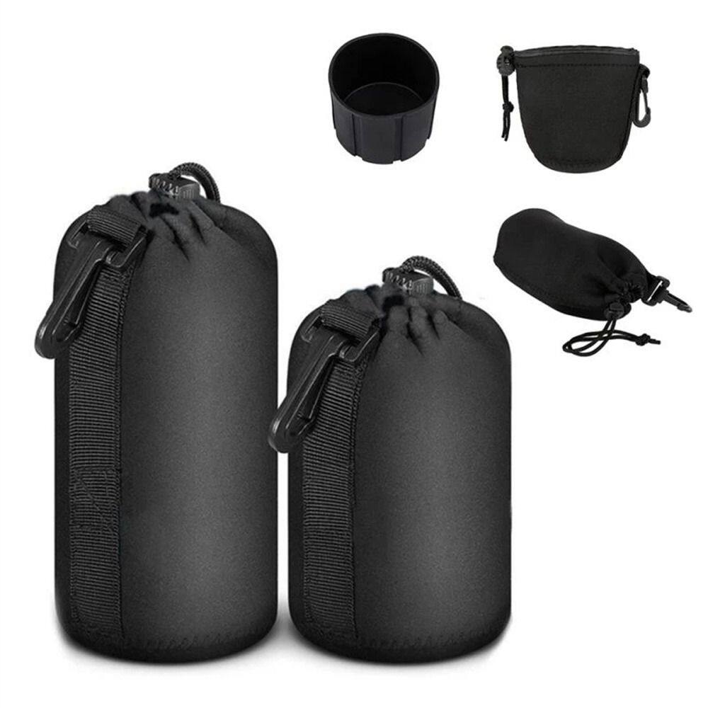 M8cys dày phụ kiện máy ảnh neoprene có móc túi dây rút s m l xl hộp đựng ống kính túi đựng ống kính máy ảnh túi đựng máy ảnh dslr túi đựng ống kính máy ảnh