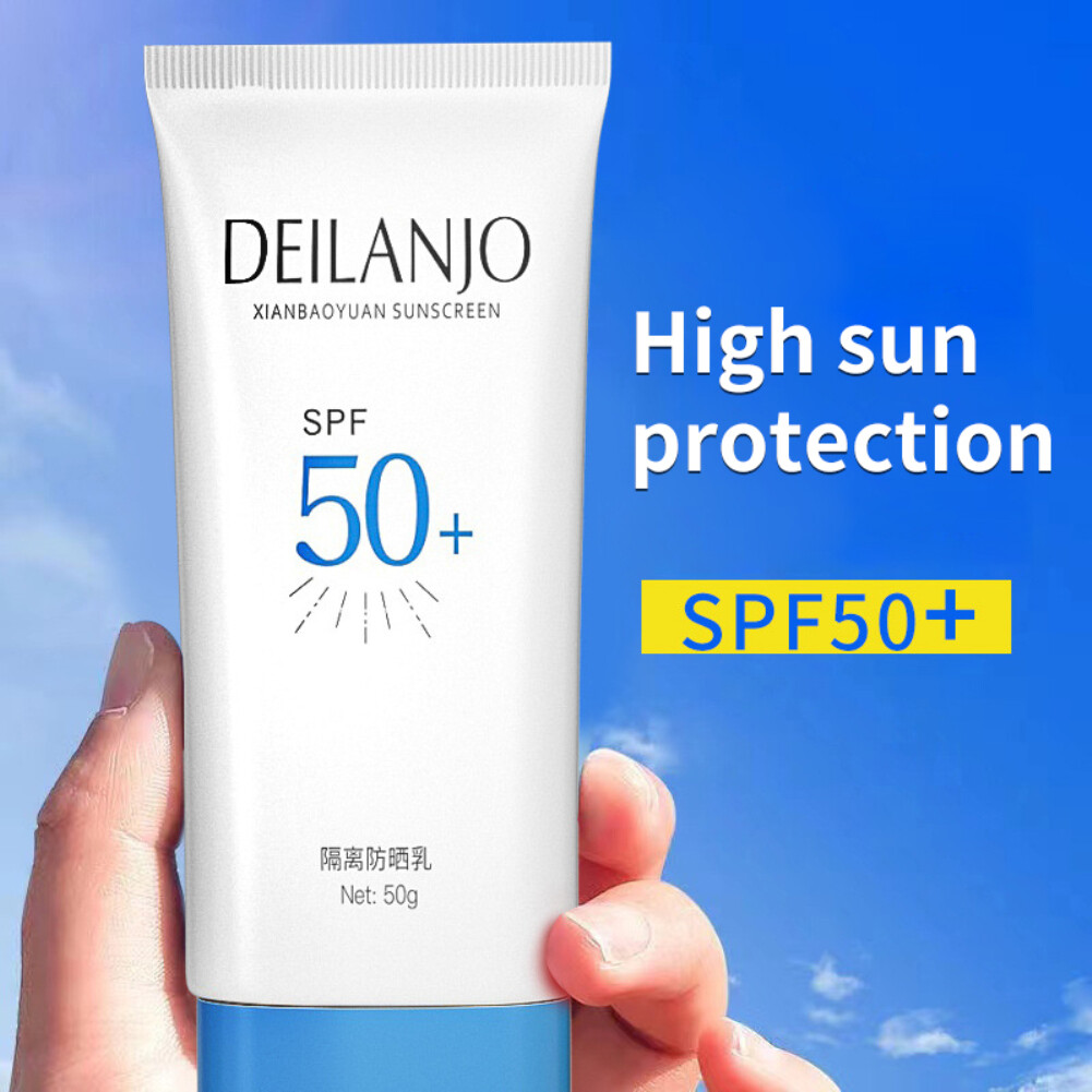B-fdikou b-fdikou deilanjo Xịt chống nắng SPF50 + Kem chống nắng làm trắng dưỡng ẩm cách ly bảo vệ khỏi tia UV Kem chống nắng
