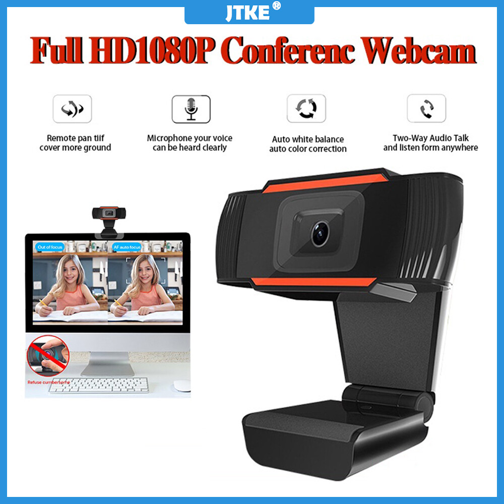 Webcam JTKE USB 2.0 Mạng Máy Tính Camera Trực Tiếp Camera Mạng USB Cam HD 1080P USB Máy Tính Camera Với Mic Web